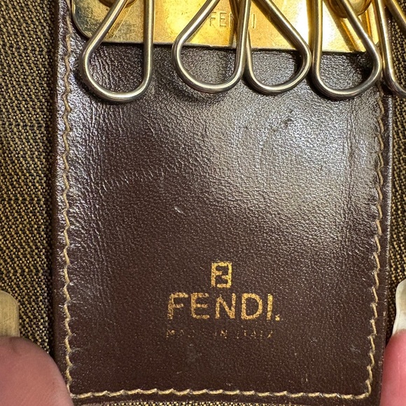 Fendi Brown and Gold Key Holder - Picture 2 of 4